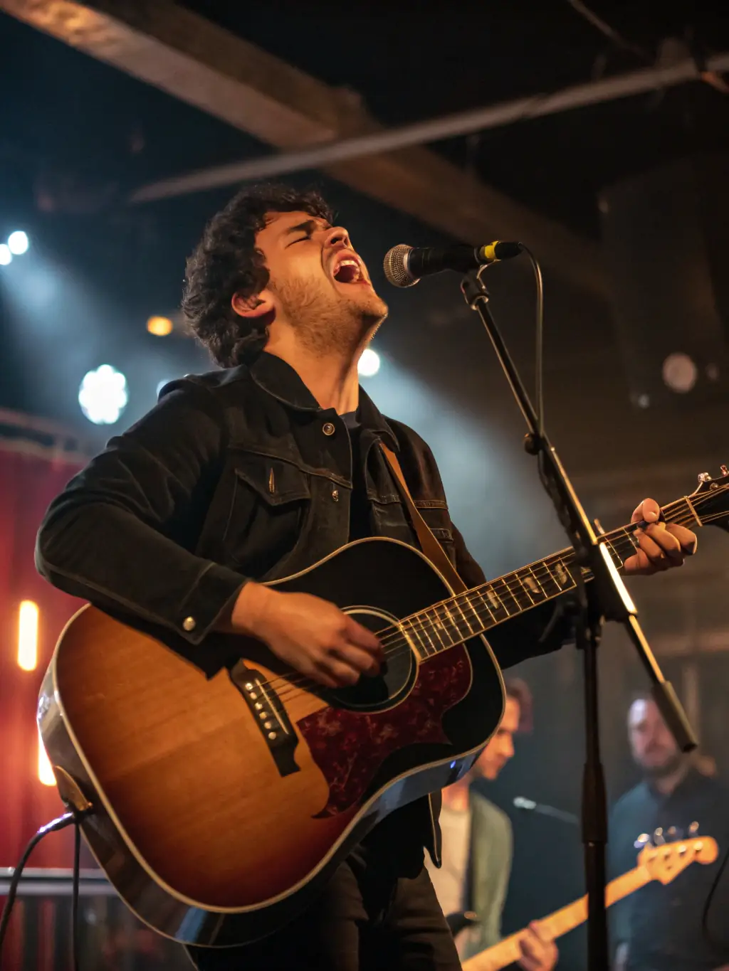 A photograph capturing a live musical performance supported by ASSOCIATION LE CLAVIER, highlighting the organization's commitment to accessible and inclusive performances.